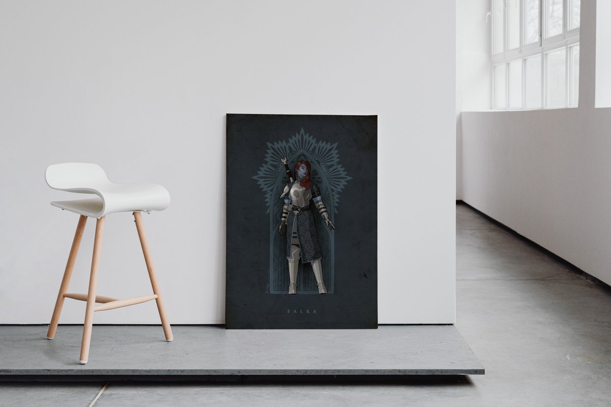 kozakowymods's tweet photo. So excited with my Third Patreon Anniversary posters. Here is Falka😊https://t.co/dBxUaVFEto #posters #art #etsy #prints #anniversary #dark #falka https://t.co/Ogcezcvtbp