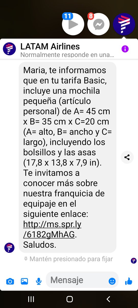 marilu59mu's tweet photo. Adjunto foto de lo que dice en su página respecto del equipaje .En ninguna parte mencionan que " que el equipaje debe ser blando" Sólo da las medidas con las que cumplía. Va la foto de mi maleta bajo el asiento.
#pésimaexperienciaenlatam https://t.co/SxNtQ7omVY