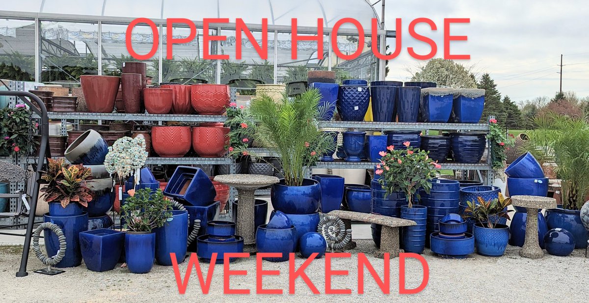 The wait is over, it's 
OPEN HOUSE WEEKND 🎉
Grab your gardening friends and head over to see what all the buzz 🐝 is.  
Your gardening destination awaits you🌺
Mon-Sat 10-6, Sun 12-4
#openhouseweekend