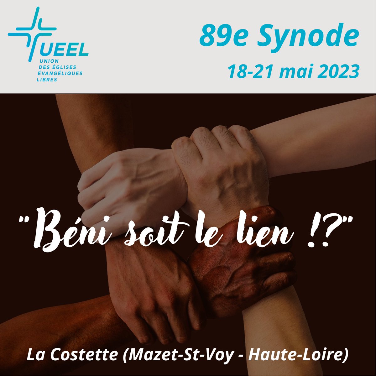 UEELfr's tweet photo. Le 89e Synode de l'UEEL, c'est dans moins d'un mois à La Costette (Haute-Loire) ! 

Le thème : Béni soit le lien !?
avec Frédéric de Coninck et Daniel Liechti

#SynodeUEEL https://t.co/lLTfBPuyYW