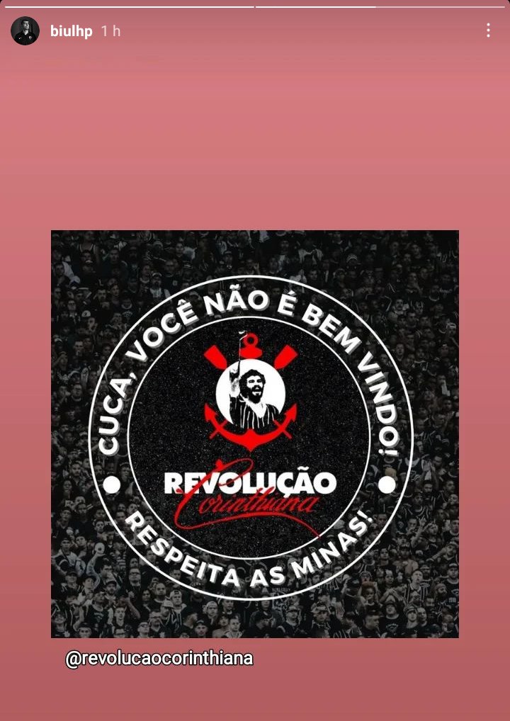_sccpnews's tweet photo. ⚫⚪ | O vice-presidente da Gaviões da Fiel postou esse stories contra a contratação do técnico Cuca. 

👇🏼 https://t.co/DY7Fr5asVK