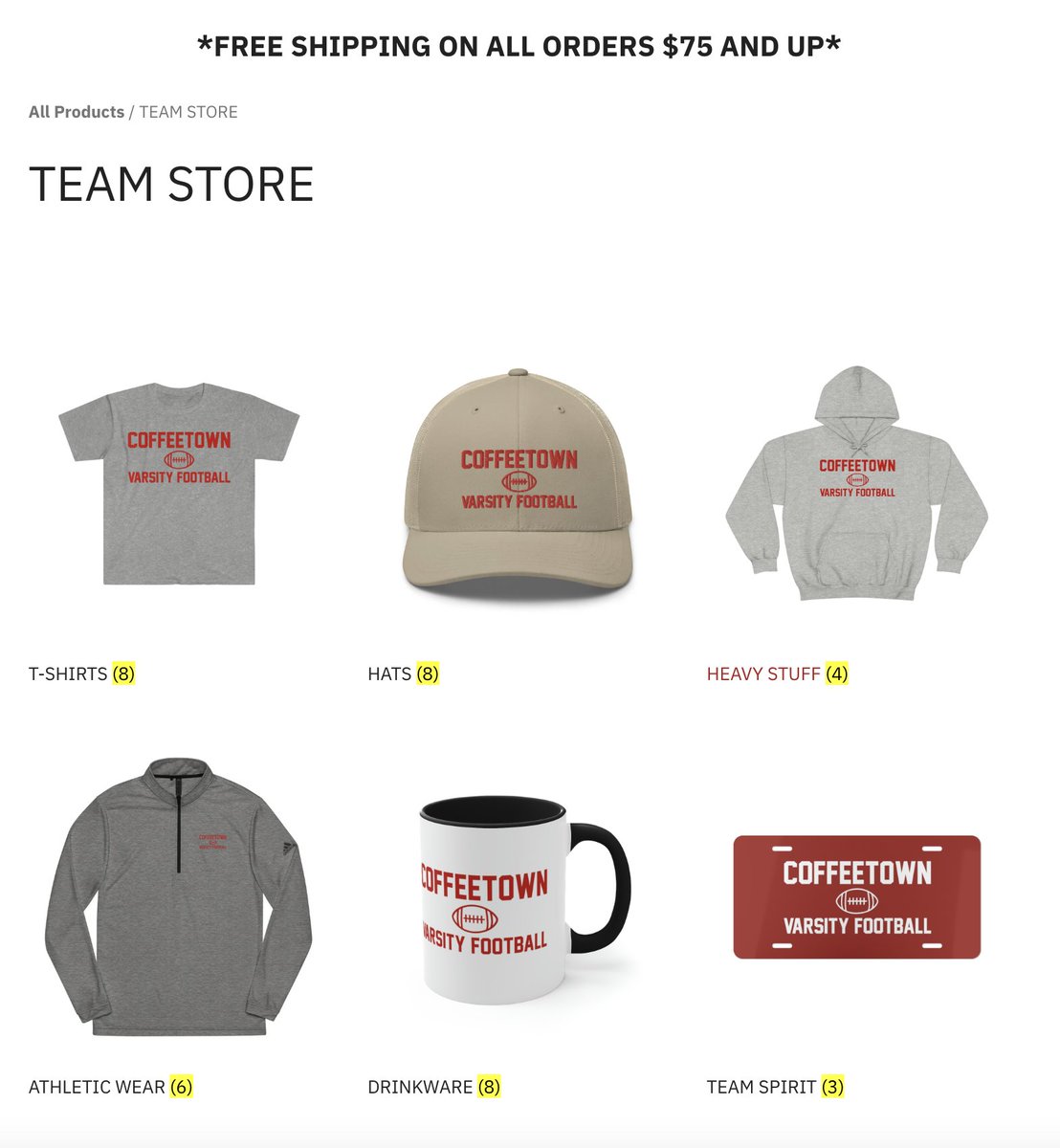 Wes_nship's tweet photo. That Coffeetown hat is just a prototype, like the first Iron Man in the cave

Take your pick from some of the newer stuff:

🦃 https://t.co/hKN6yC0PLO https://t.co/xK2S5FXq6A