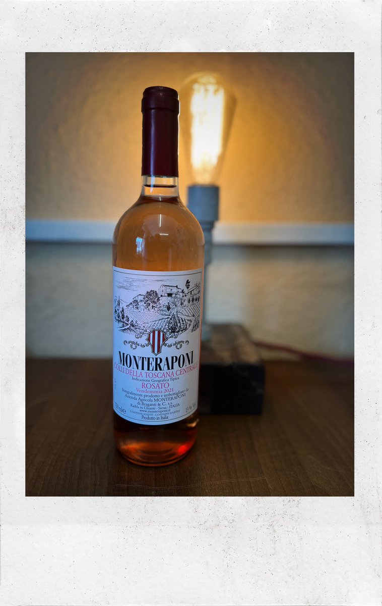 I’m not a big believer in the seasonality of Rosé….  I love it all year around…. I think of it in the context of food rather than sunshine… this makes sense of that thinking…. Monteraponi from Tuscany. One of the great producers and organic Sangiovese…..