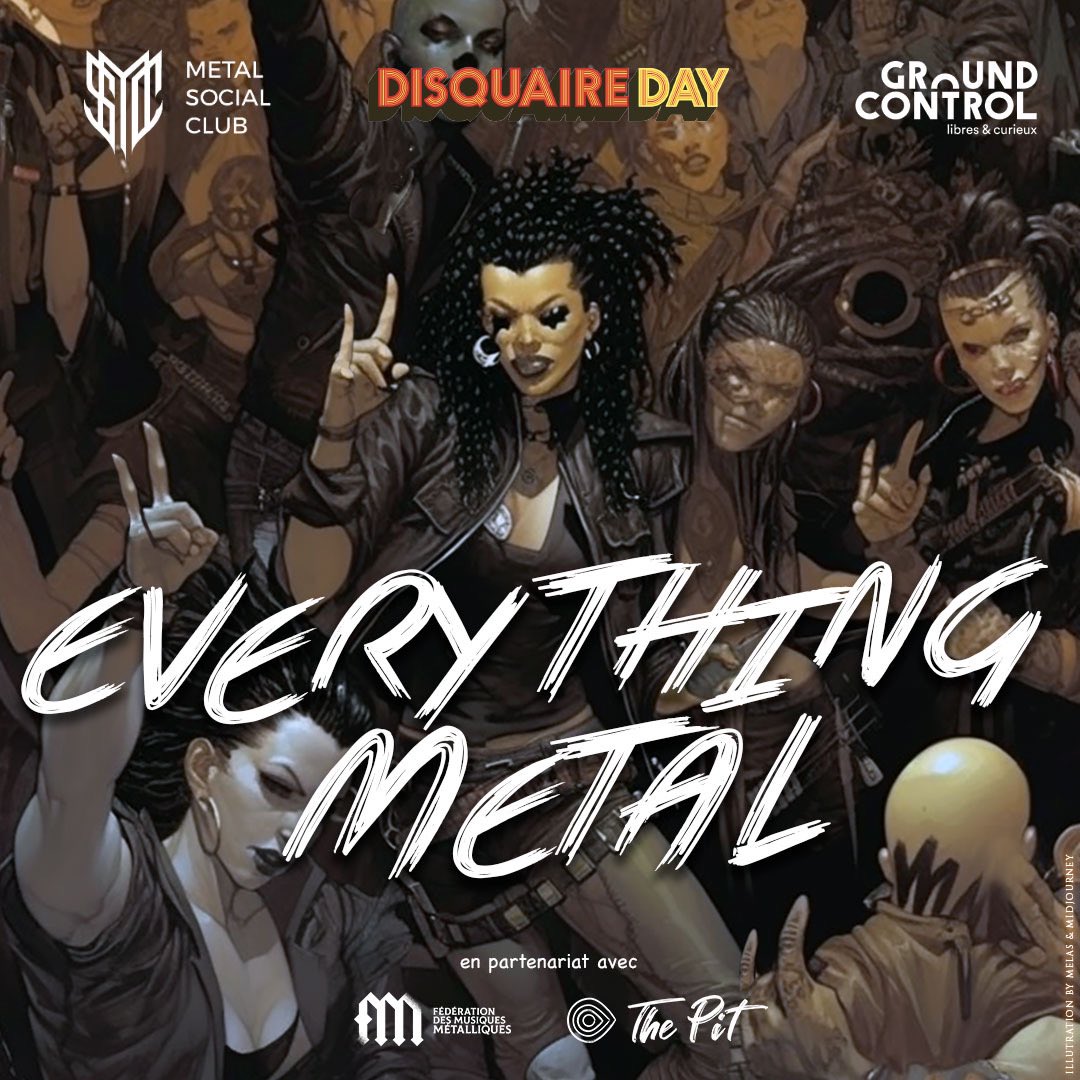 De midi à minuit demain on parle Metal à @Gro_ndControl <a href="/disquaireday/">Disquaire Day</a> avec <a href="/MetalSocialClub/">MetalSocialClub</a> <a href="/ThePitEdition/">The Pit Edition</a> <a href="/MusictechF/">Music Tech France</a> et la <a href="/FedeMetallique/">FédéMetal</a> ! Conférences concerts gratuits !!!