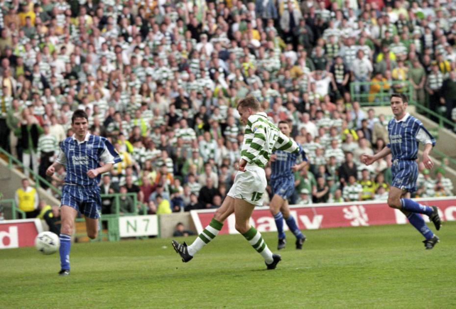 Its almost 25 years to the day since Harald Brattbakk done this 👇👇 We discussed that momentous day/season this week with writer @BrattbakkJimOrr and actor @JamesMcAnerney as they prepare to bring their outstanding play to Celtic Park ▶️ thecelticexchange.com/podcasts/bend-…