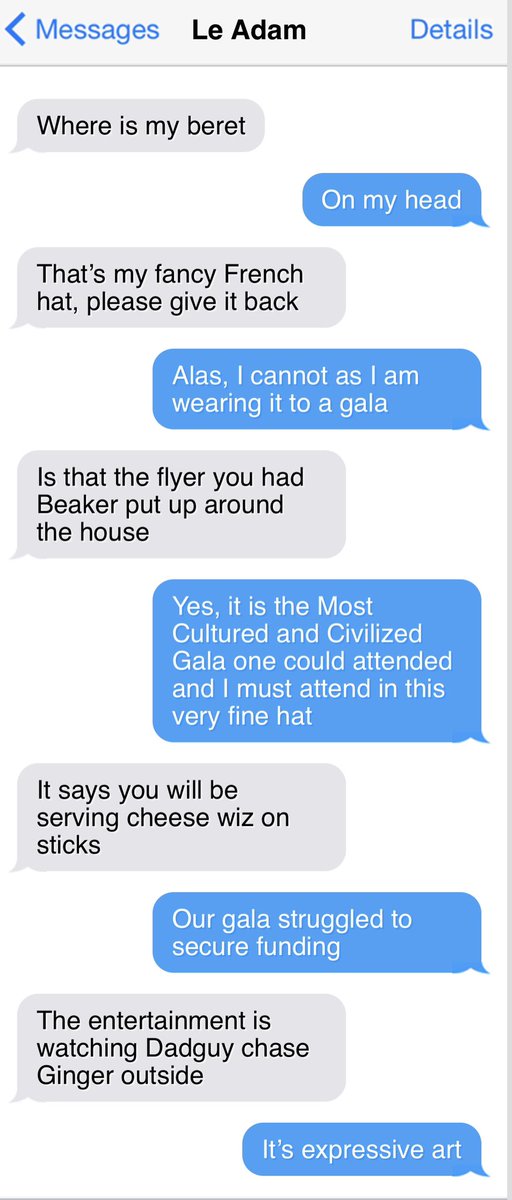 bunsenbernerbmd's tweet photo. Every week my dad saves text messages from me to the family and Friday he shares them.
It’s Texts From Bunsen!
#TextsFromBunsen #Friday https://t.co/L8GcQamxln