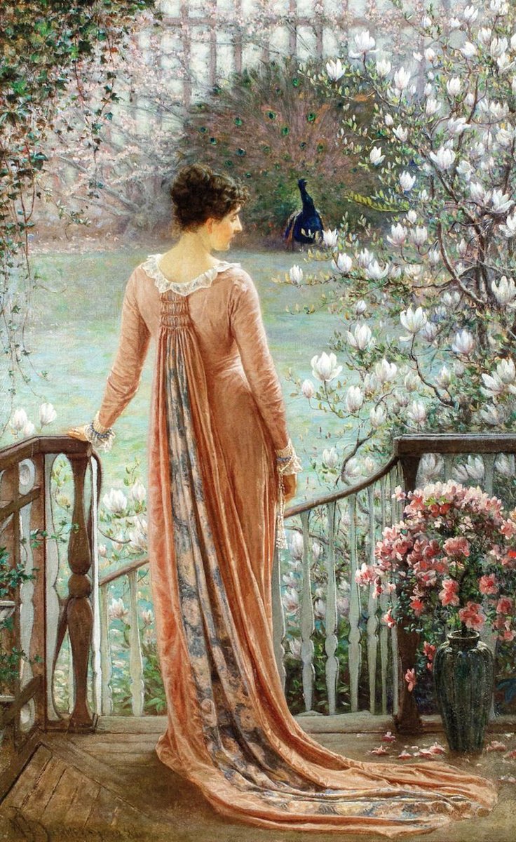longvictorian2's tweet image. A Spring Fantasy (1880) by William John Hennessy (Irish-American artist, lived 1839–1917). Private collection. #SpringThings