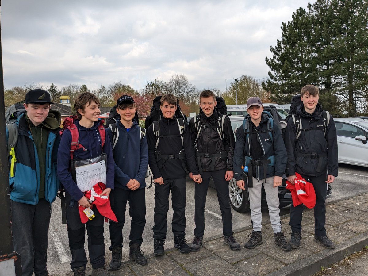 And they're off! <a href="/DofE/">The Duke of Edinburgh’s Award</a> Silver practice expedition kicking off the 2023 season. Ready for a wet and windy weekend.