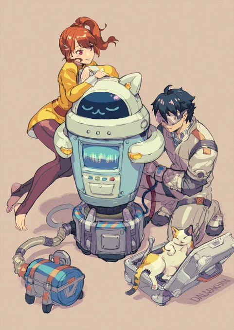 #characterart #conceptart #indiedev #猫#projectRANA 