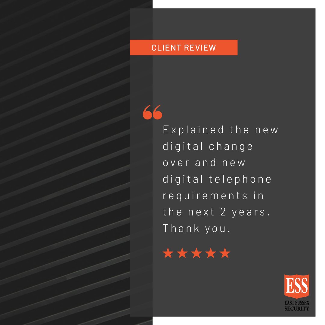 ESSecurity_'s tweet photo. ✨ Another great testimonial from one of our clients.

Your feedback is important to us! 🧡

We encourage all our previous customers to leave us their feedback wherever you are able to whether this is on Google or Facebook 🤗

#testimonial #review #happyclient #localbusiness https://t.co/OGisI5BLtK
