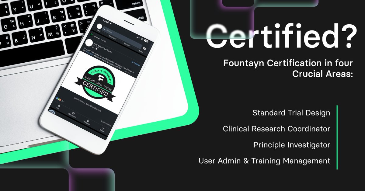 fountayntech's tweet photo. With so much competition out there in the job market, you have to find ways to stand out. 

Find out more info &amp; earn your #certification today: https://t.co/9IJU60TGDF

#clinicalresearch #pharmaceuticals #lifesciences #clinicaltrialdesign #datamanagement #newcertification https://t.co/jFSaTj9cZi