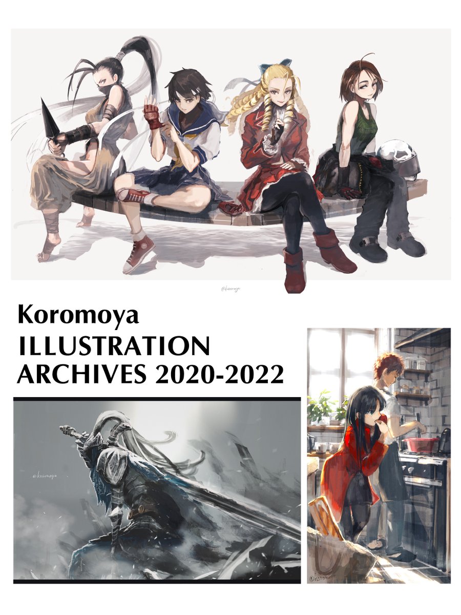 koromoya's tweet photo. ジャンルごちゃまぜのイラスト集、やっとBoothにて販売開始しました！ぜひよろしくお願いします😊
Illustration book now available at Booth! Check it out😊

Illustration Archives 2020-2022 | koromoyapic https://t.co/fbsqlwuANX #booth_pm https://t.co/wILyMvM9S2
