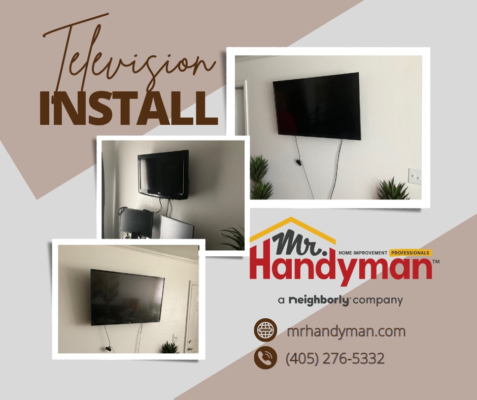 Upgrade Your TV Experience with Mr. Handyman s Professional Installation Services! 📺👨‍🔧👌

#TVInstallation #HomeEntertainment #MrHandyman #hometheater #homedecor #entertainmentcenter #homeimprovement #homemaintenance