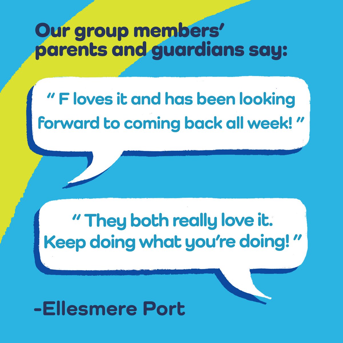 EnergisebyEG's tweet photo. Happy #FeedbackFriday 💭 

It's amazing to hear back from parents, guardians and group members about how Endorphins sessions makes a positive impact and supports young people with SEND!

Book via https://t.co/gCX157kvOk or find out more about our sessions by contacting our team! https://t.co/3Jp4FE86oM