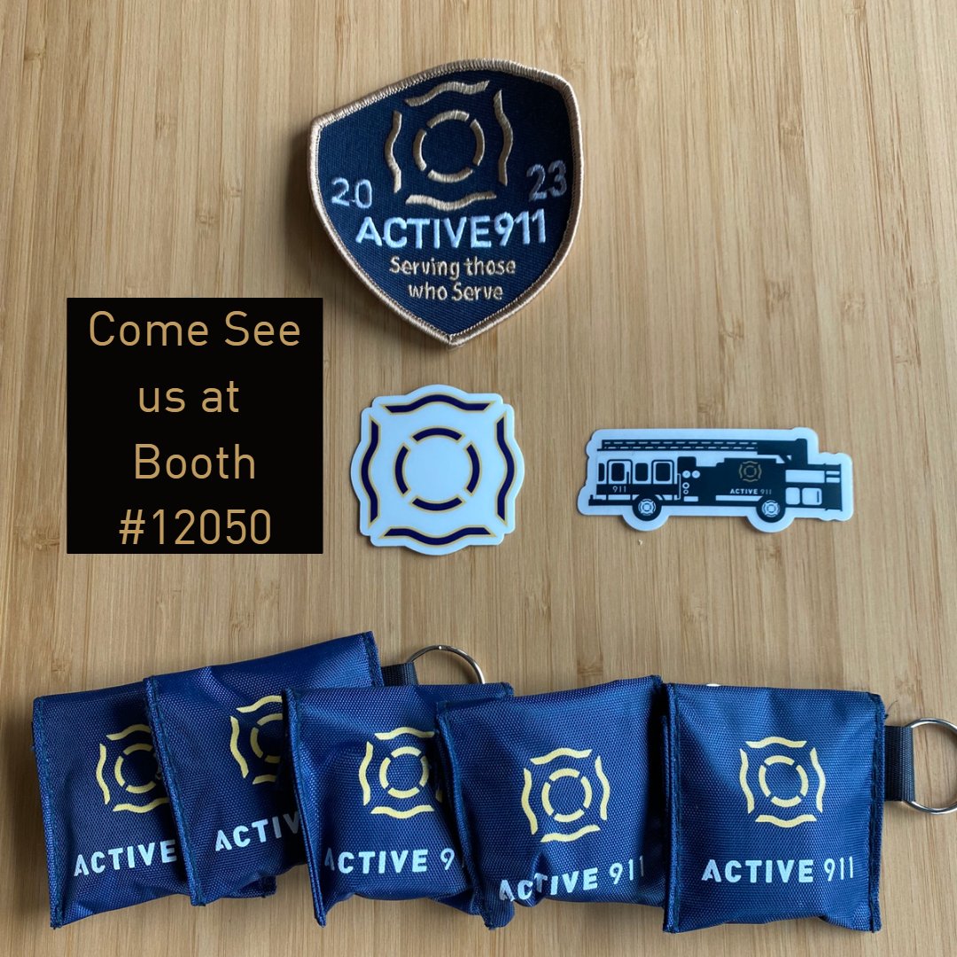 Active911's tweet photo. A look at some of the swag we'll be giving out next week, including a secret sticker...
Plus our Annual Patch trade is back on! You'll have to be here to get one! π
#active911 #activealert #firefighter #firstresponder #emt #lawenforcement #emergencyresponder #FDIC #FDIC2023 https://t.co/3MtOdQdfWQ