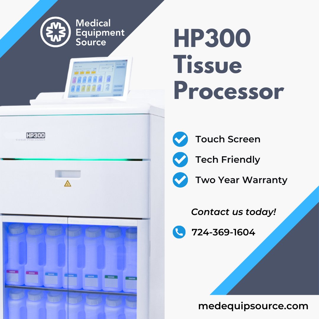 MedEquipSource's tweet image. The HP300 Tissue Processor. Learn more here:
medequipsource.com/hp300-tissue-p…

#tissueprocessor #labequipment #histology #pathology #labs #equipment