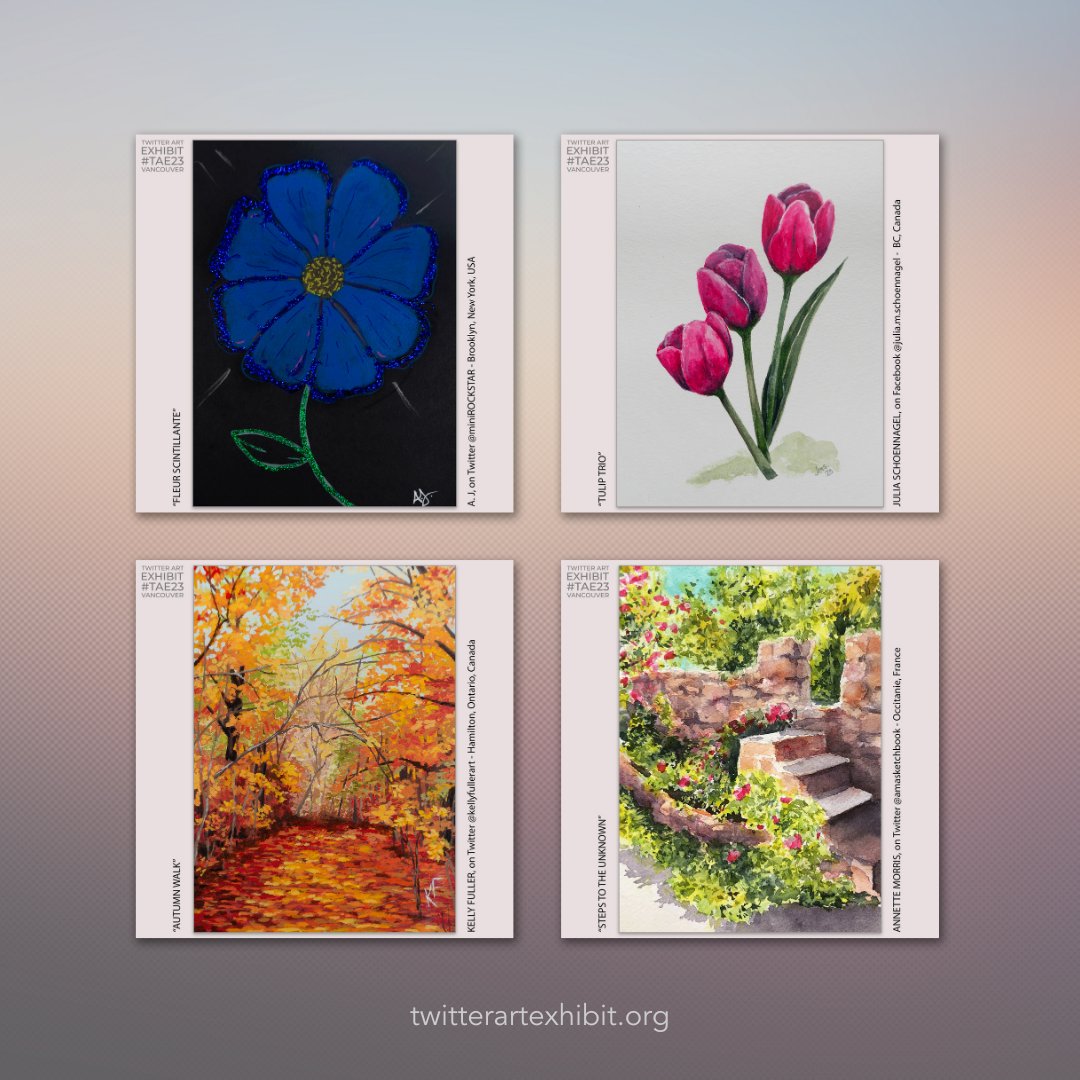 PAEartforacause's tweet photo. A.J. @miniROCKSTAR - USA, Julia Schoennagel - Canada, Kelly Fuller @kellyfullerart - Canada, Annette Morris @amasketchbook - France. Thank you for your lovely cards! #TAE23 fundraiser for @unyayouth. #vancouverbc #twitterartexhibit #indigenous #artforacause https://t.co/SKPNL4l0mp
