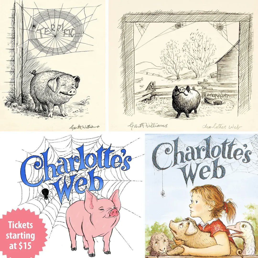 “Where’s Papa going with that axe?” …So begins Charlotte’s Web in one of the most iconic opening lines to a children’s book, ever. What keeps us coming back to this classic? Read on: bit.ly/TimelessTale. Tickets (as low as $15) at bit.ly/DCTCharlottesW…. April 29 - May 27.