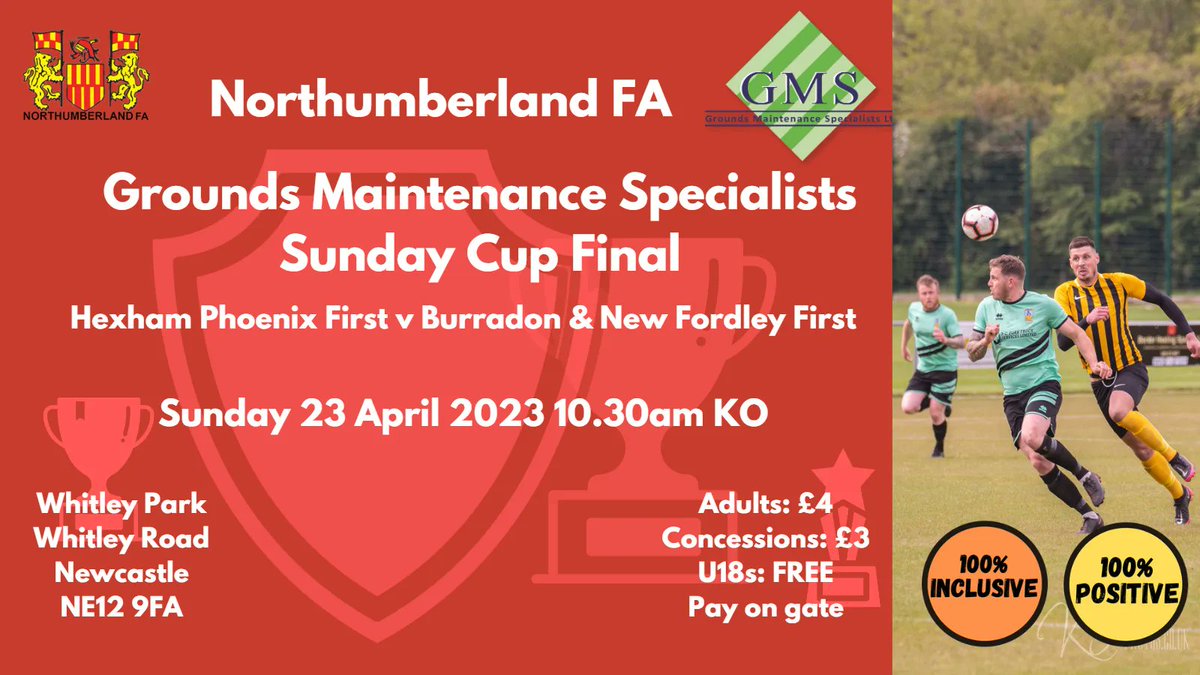 NorthumFA's tweet image. Don&apos;t miss out on the action this Sunday!

@NixxieFC and @AFCNewFordley are set to go head-to-head in the @GroundsMainten2 Sunday Cup Final! ⚽ 

Come along to Whitley Park and support both teams, best of luck to both teams! 👏 
#nfacountycups