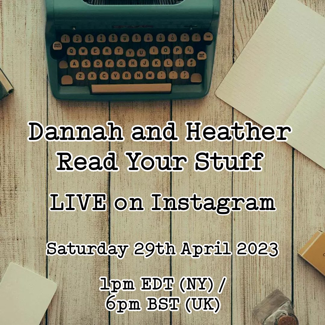 Dannah_Writes's tweet photo. We are taking submissions for our next Instagram Live! Keep sending us your stuff, and make sure to put the date in your diary. You don't want to miss it! @HWickersWriter https://t.co/5Jy4SlOeIB