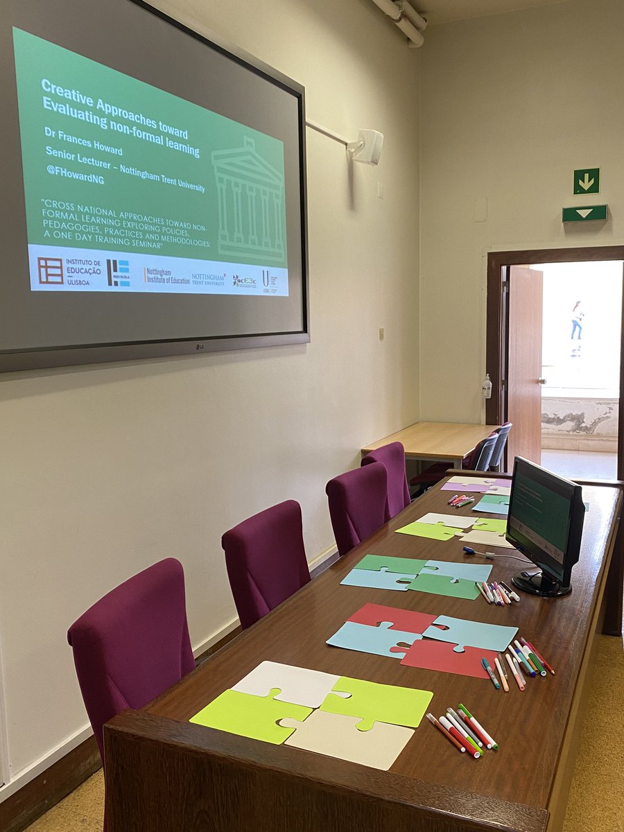 FHowardNG's tweet photo. Ready for my workshop #NonFormalLearning @ieulisboa on Creative Approaches to evaluation @NtuYouth https://t.co/ldmdNOpdUB
