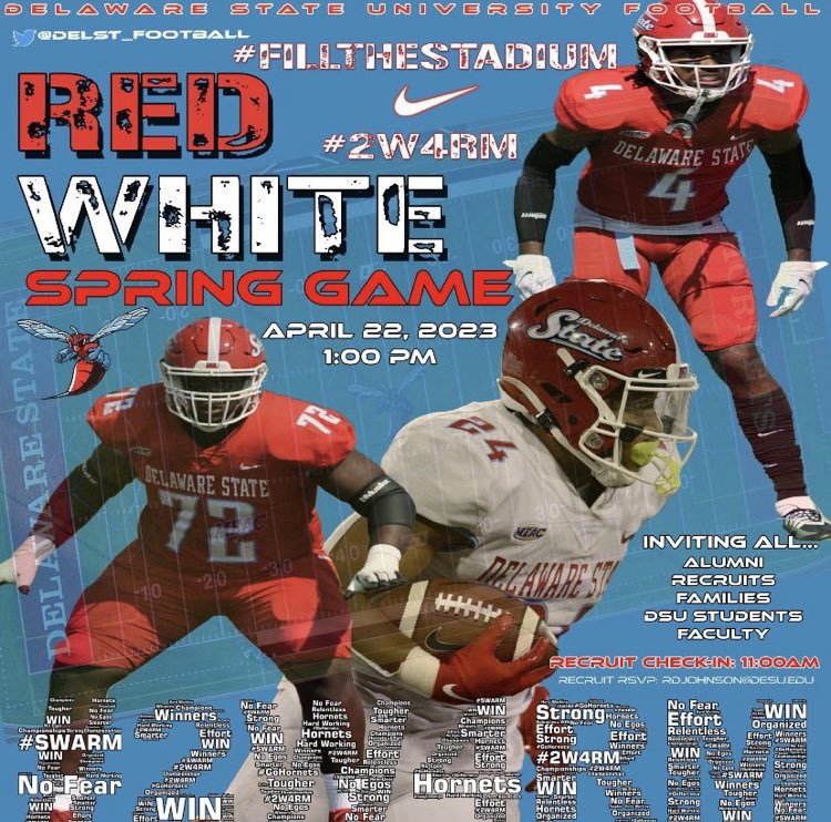 DannyLaughlin64's tweet image. Looking forward to being at Delaware State University tomorrow for the spring game! Thanks @CoachWhite_DSU for the invite and consideration!