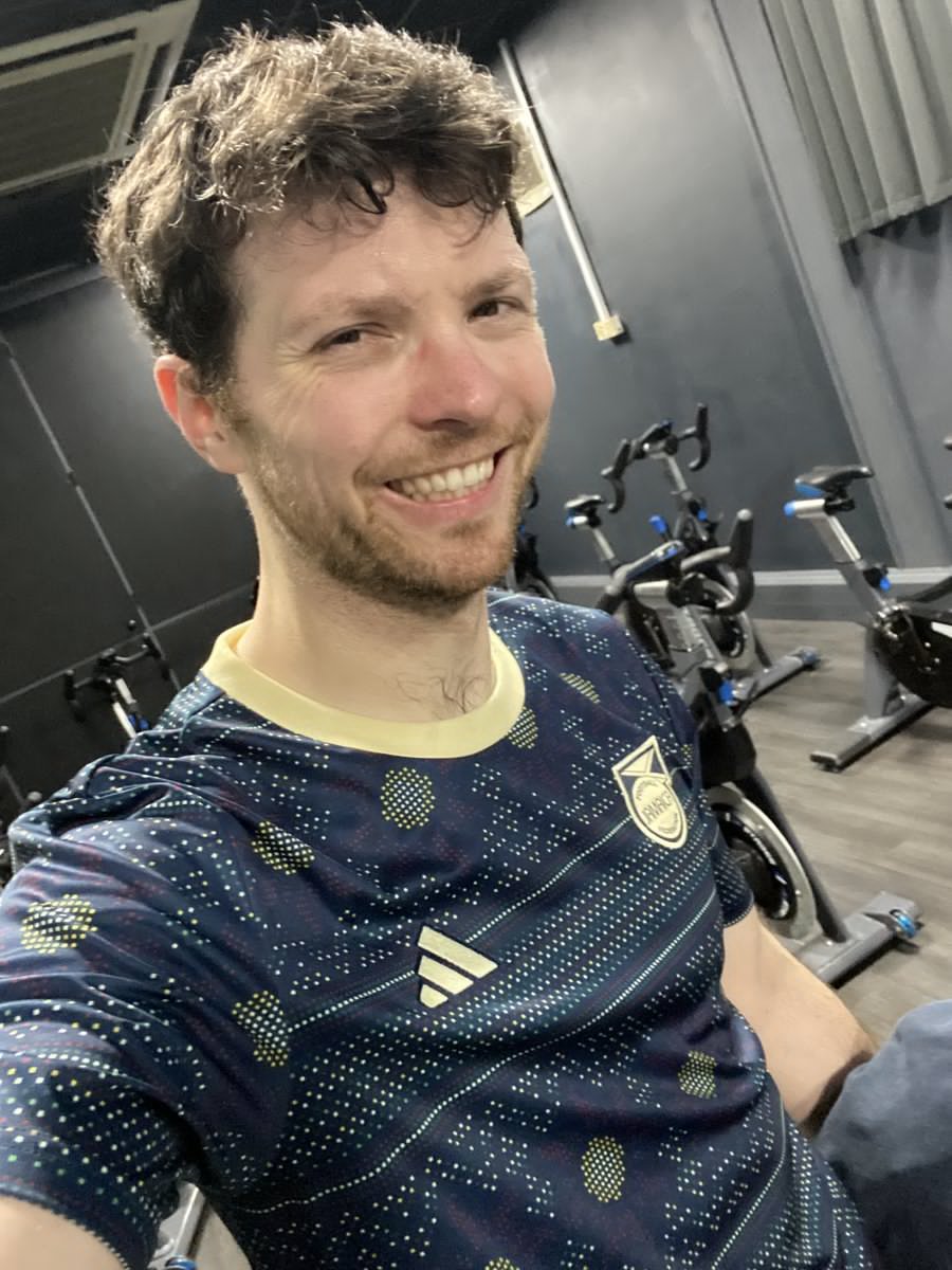 Shirt 3 for #FootballShirtFriday 

A sweaty bit of Caribbean style for my lunchtime spin class.

If you can, please donate to the special
@fsfcUK Kit Community page to support a great cause:  fundraise.cancerresearchuk.org/page/kitcommun…

#WearShareDonate