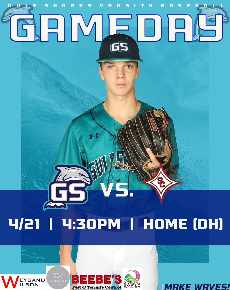 FinsBaseball's tweet photo. π₯π₯Round one of the state playoffs start this afternoon for your Dolphins at the βPlexβ! π’π’Gulf Shores community we need a huge crowd tonight for both games!! First pitch is slated to start at 4:30pm! #PlayinMay #PlayforthePile #StateMentality https://t.co/EXGotrOez4