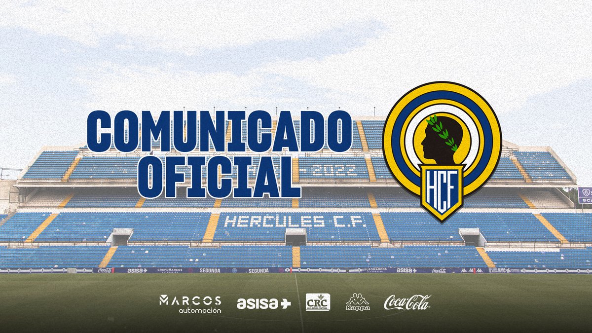 🔵 Comunicado oficial

🔗 herculesdealicantecf.net/comunicado-ofi…

#HérculesB · 💙 #MachoHércules 🤍