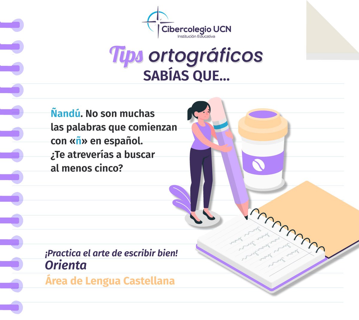 #TipsOrtograficos
"La ortografía es la carta de presentación de nuestra escritura, por lo que cuidarla es esencial para transmitir nuestros pensamientos de manera clara y efectiva."