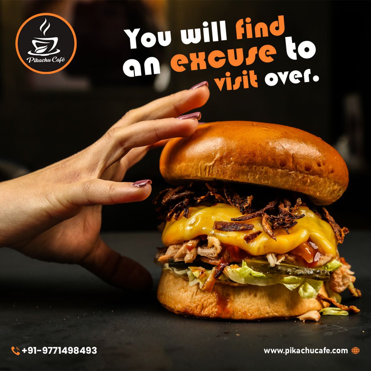 CafePikachu's tweet photo. Tastes that will make you crave for more and more. You will not find excuses to come.
you can order by
𝐂𝐚𝐥𝐥𝐢𝐧𝐠/𝐖𝐡𝐚𝐭𝐬𝐚𝐩𝐩:-  +91- 9771498493
#pikachucafe #bestcafeinpatna #bestrestaurantinpatna #cafeatprimelocation #bestfoodinpatna #toproofcafeinpatna #yummyfood https://t.co/OdW7azvX9r