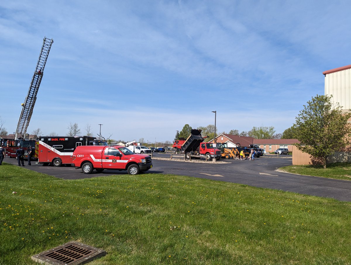 BasilJFD's tweet photo. Yesterday the BJFD was pleased to participate at the Christ United Methodist Preschool Truck Day.  We had a great time participating with Baltimore Police Department, Alt Farms, Village of Baltimore Road Department, Unlimited Towing. https://t.co/cZ8TzrWtWr