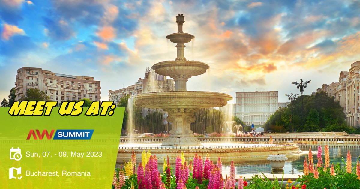 Exciting news! We're thrilled to announce that we'll be attending the #AWSummit Bucharest 2023 from May 7th to May 9th! Can't wait to connect with industry leaders and learn from the best. See you there! #networking #digitalmarketing #trafficpartner #dating  #casualdating #offers
