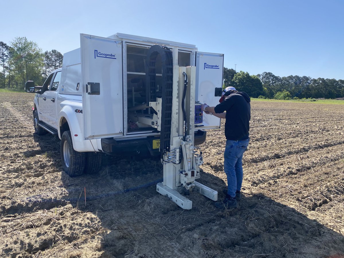 JosephEIboyi's tweet photo. Cotton and peanut trials about to go down ⁦@ufifasnfrec⁩. Getting deep core soil sampling…Thanks to Lydia, Tim, Matt, and Ethan…⁦@bagarunjamin1⁩ ⁦@IanMSmall1⁩ https://t.co/0wOOkalpwY
