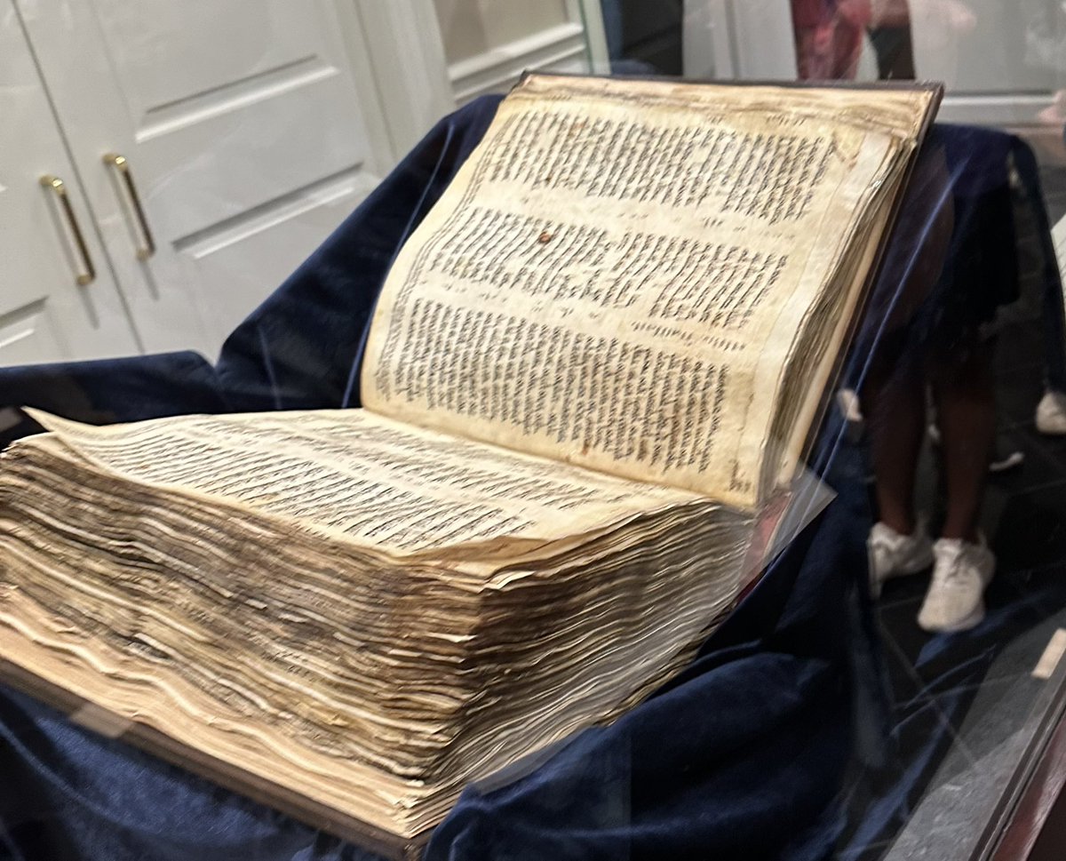 I had the privilege of viewing a critical historic piece of Judeo-Christian scripture, Codex Sassoon, at the Bridwell Library (and connecting with fellow theological librarians). Read about it -  smithsonianmag.com/smart-news/the…