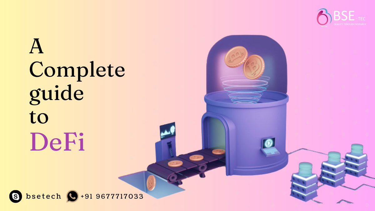 BSEtech's tweet photo. DeFi - a Complete Guide
https://t.co/YU1qDogfUv
#DeFi #Dex #DecentralizedFinance #BlockchainDevelopmentCompany #BlockchainSoftwareDevelopmentCompany #SmartContractDevelopmentCompany #BlockchainDevelopmentServices #DeFiServices https://t.co/1e3xF9CzRJ