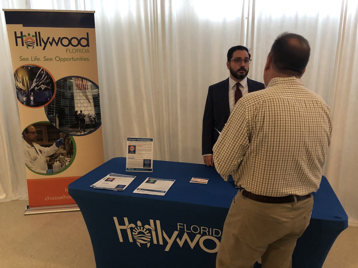 Thank you @GHollywoodCC for hosting the Disaster Preparedness Conference this morning. Glad we could be there to share info on our Business Recovery Center w/business owners.