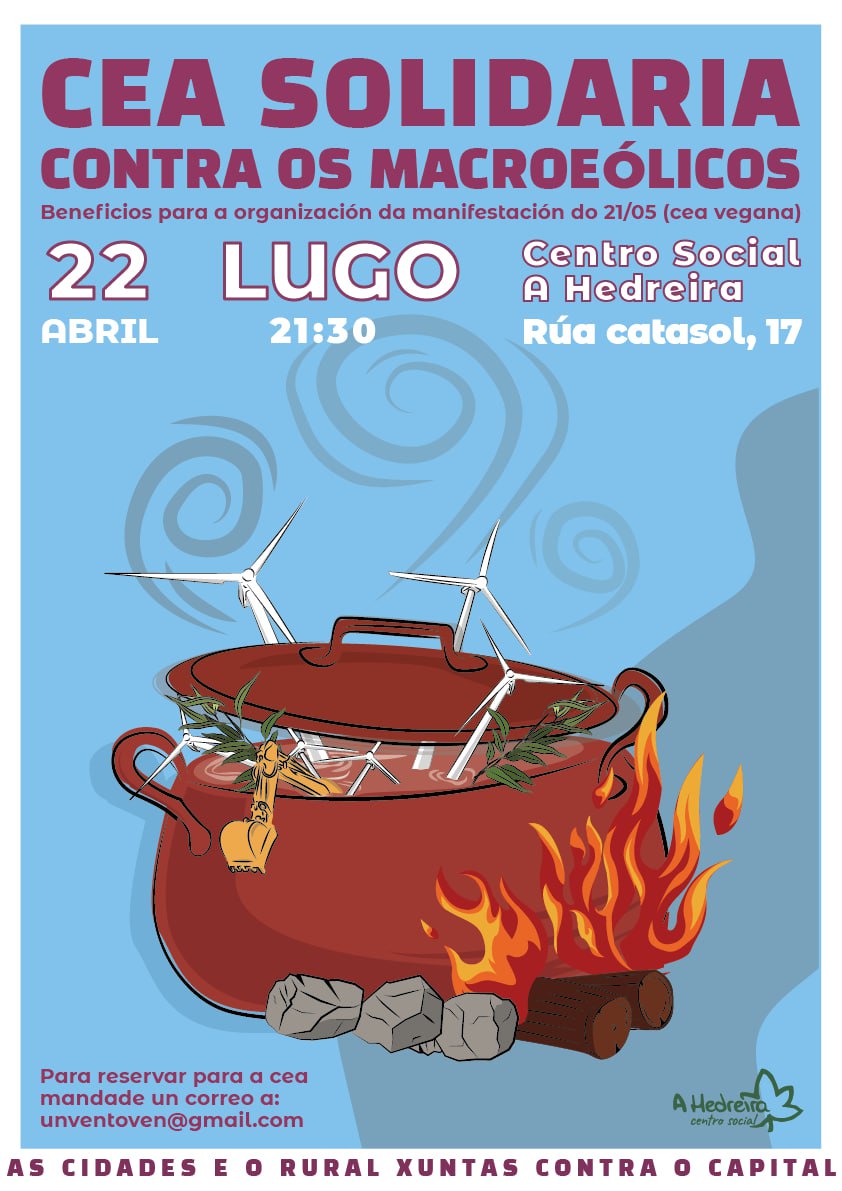 foipolovento's tweet photo. 🔥Somos um país #EmPéDeLuita
‼️E esta finde, rachi combativo 🥰✊🏾
🎶Venres 21 concerto solidário #ACrunha
🗣️Sábado 22 palestra e ceia #Lugo
📢Domingo 23 rodeamos a Xunta de Galicia #Compostela
🌪️E o 21 DE MAIO a MANIFESTAÇOM #OpoboGalegoUnidoContraAdepredaçomEnergética em #LUGO https://t.co/CLvGIuw9Rr