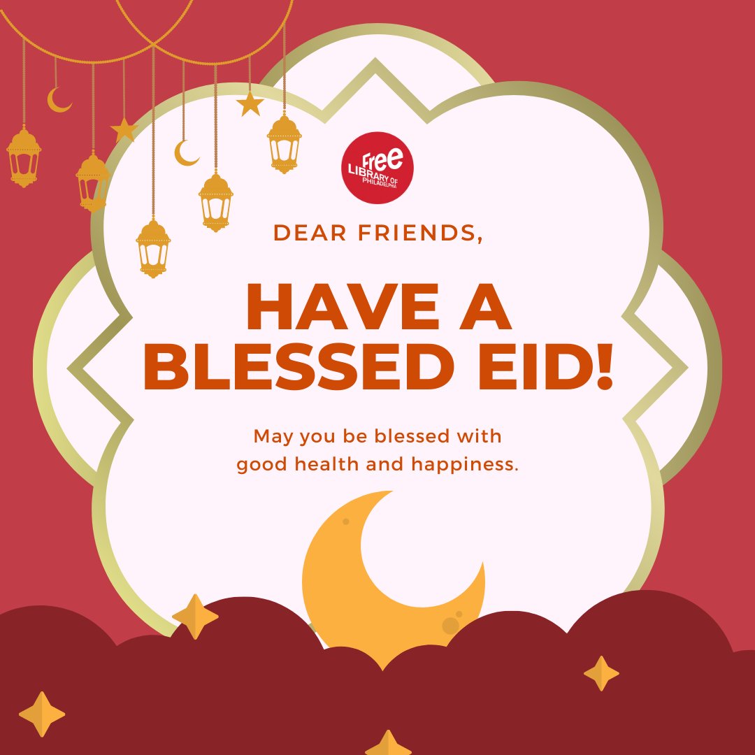Wishing a joyous #EidAlFitr to all who celebrate! Our library is grateful for the diverse perspectives and experiences that enrich our community. May this Eid bring you happiness, peace, and a renewed sense of hope. #EidMubarak #librarycommunity