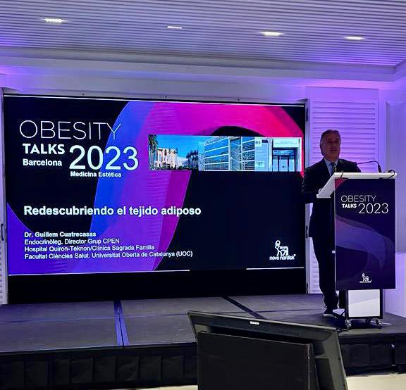 infoCPEN's tweet photo. Dr Guillem Cuatrecasas, ha fet la xerrada ‘redescubriendo la Obesidad’ en el #ObesityTalks  con médicos de medicina estética y cirugía plástica, en Barcelona. Gracias a @novonordisk por esta gran iniciativa.
#obesidad #econutricional #composicioncorporal #riesgocardiovascular https://t.co/l29KvgadTr