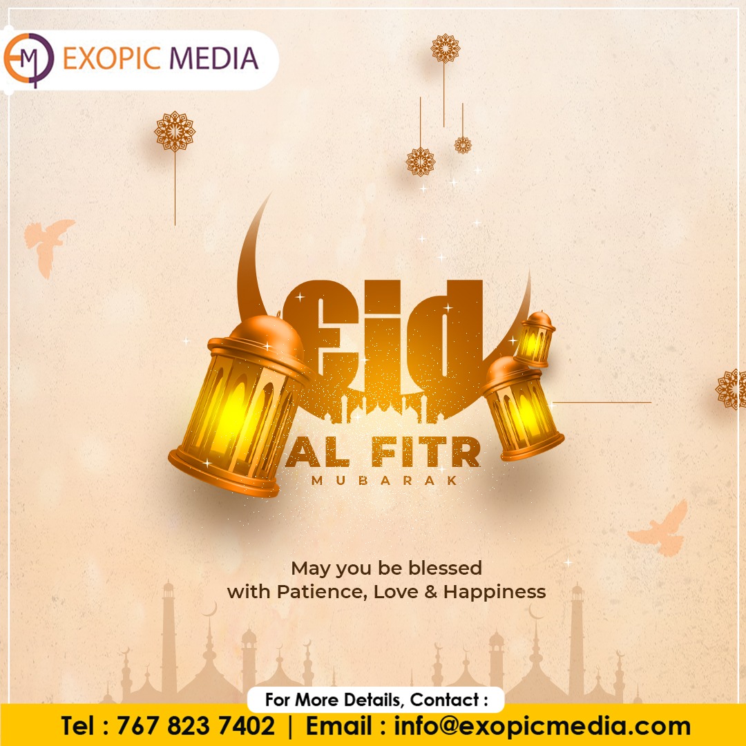 Exopicmedia's tweet photo. A lifetime of joy and #blessings be showered upon us all this Eid. “Happy #Eid to all from Exopic Media!"
#exopicmedia #EidMubarak #newmoon #happiness #bestwishes  #ramadan #happyeid #EidalFitr  #peace #happyeid #eid2023 #eidulfitr #wishes #goodness #eidwishes #celebration #love https://t.co/G8lLbiB39i