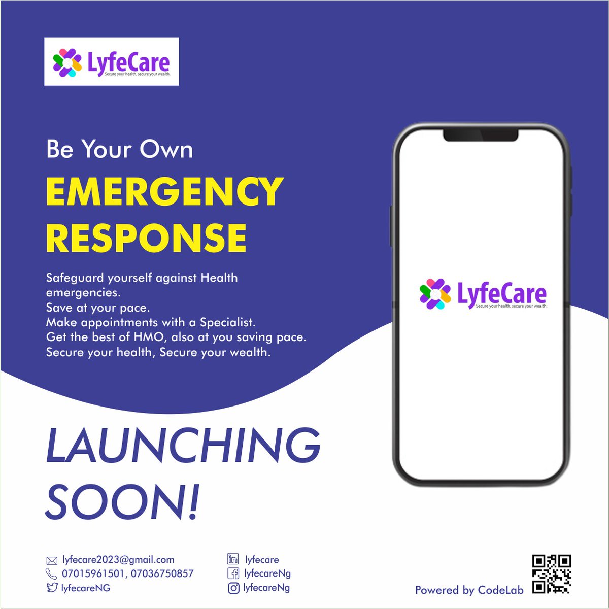 lyfecareNG's tweet photo. Don't compromise on your health, join LyfeCare today and start saving for a healthy future.

#Palmpay 
#BlueTick 
#AngelinaJolie https://t.co/wk3FzdaFOh