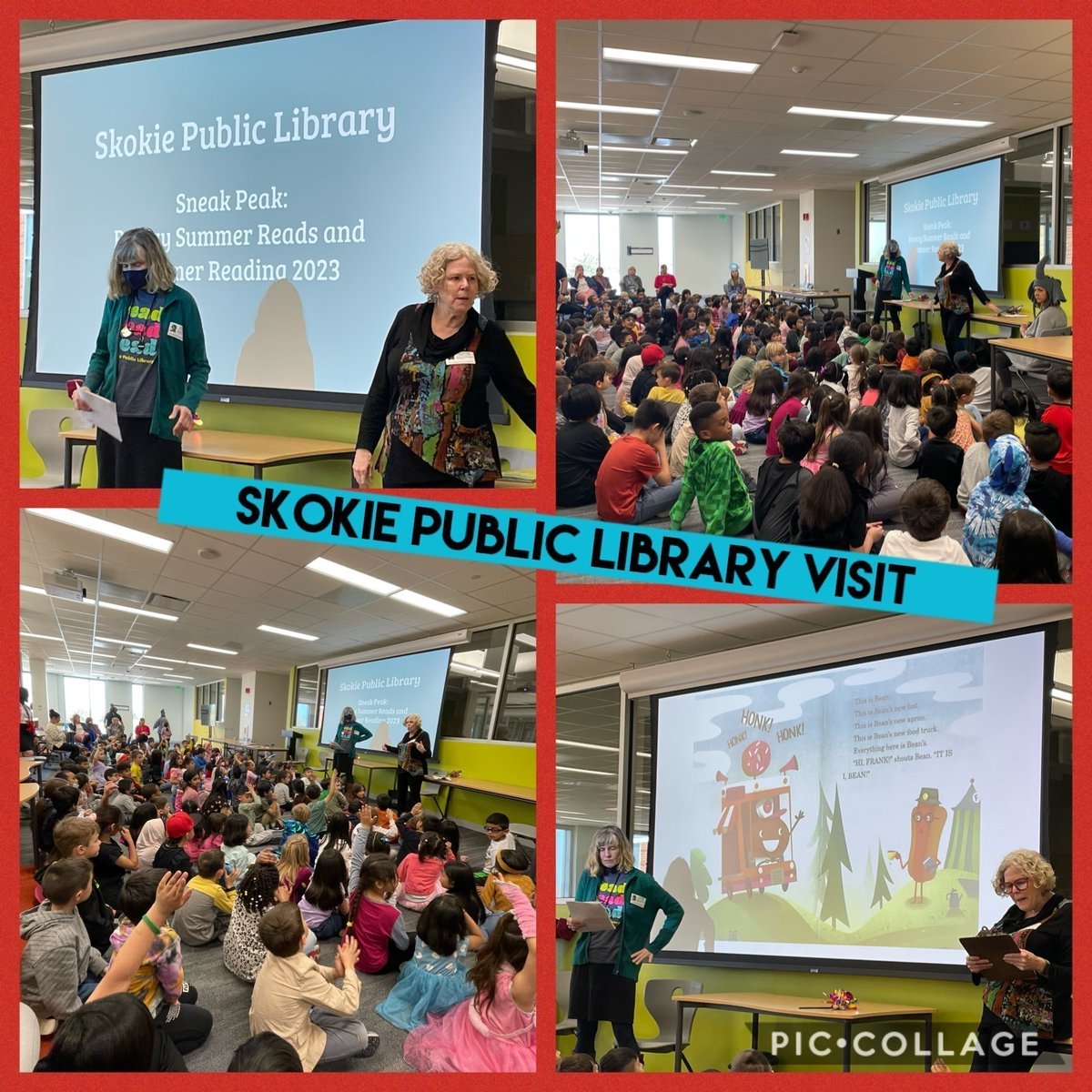 EPSD73's tweet photo. Thank you to @skokielibrary for the Summer Breezy Reads book talk for our students this week! Parents are invited to bring their children to the Skokie Library to join the summer reading program & read some incredible books. #skokieLIBRARY #booksAREgreat https://t.co/MztDeIQOrQ