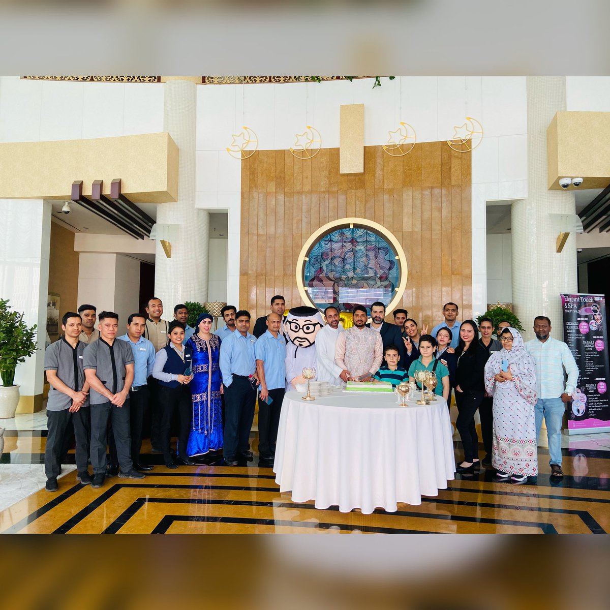 Concorde_Fuj's tweet photo. Celebrating Eid with our amazing Concorde Hotel staffs! 
Another year to celebrate and  memories to be cherish together ✨

EID MUBARAK! 

#enjoythemoment #eidmubarak #eidilfitr #celebratetogether #amazing #celebration #momentstoremember #concorde #hotel #fujairah #uae #5star https://t.co/0t1C5GVVzH