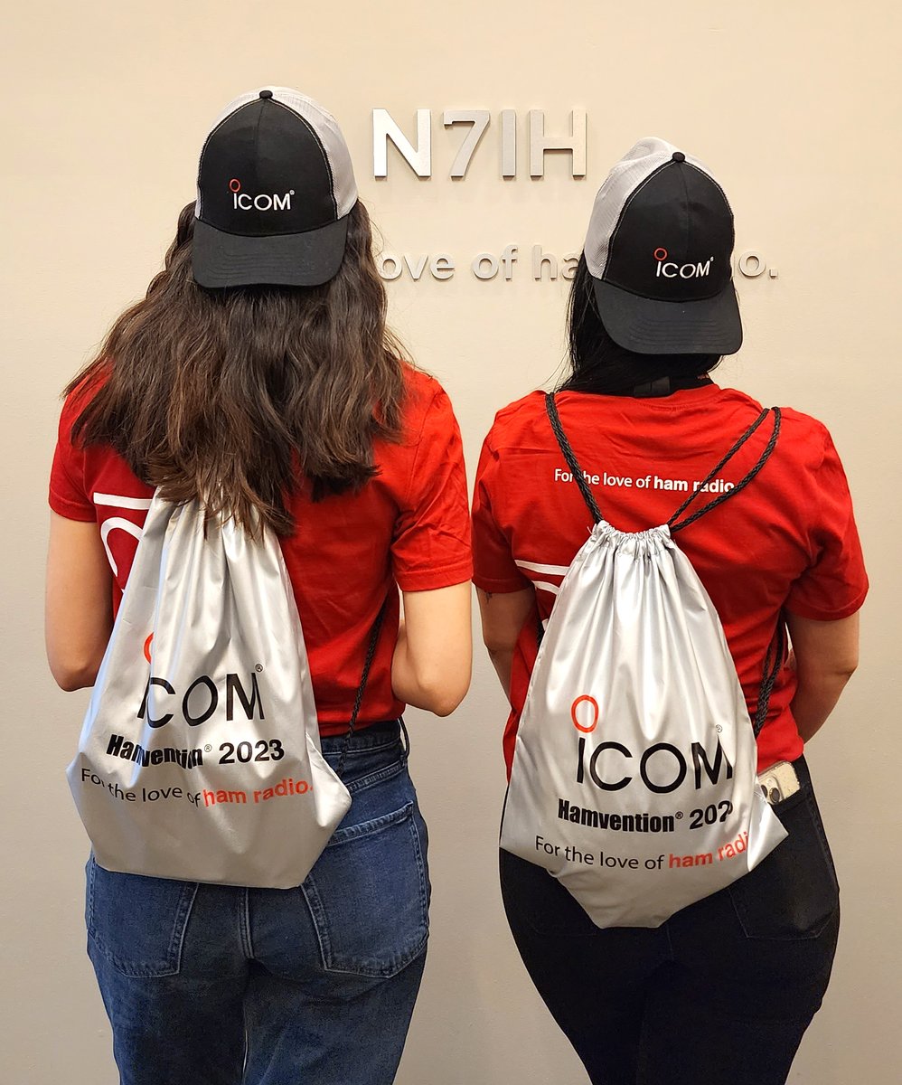 IcomAmericaInc's tweet photo. Calling all hams. You could be one of the 200 lucky winners to get your hands on this limited edition 2023 swag kit. You must be present at the Dayton @hamvention to pick up your prize. See you at the show! https://t.co/nFbh9yVagz #Hamvention2023 #IcomEverywhere https://t.co/5yhx3joCgx