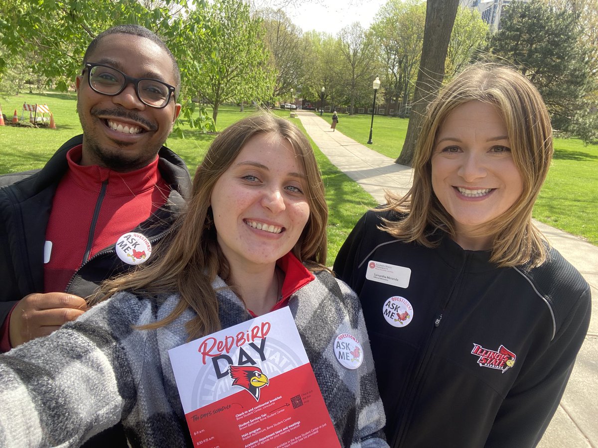What a beautiful day to welcome admitted students to campus for Redbird Day!