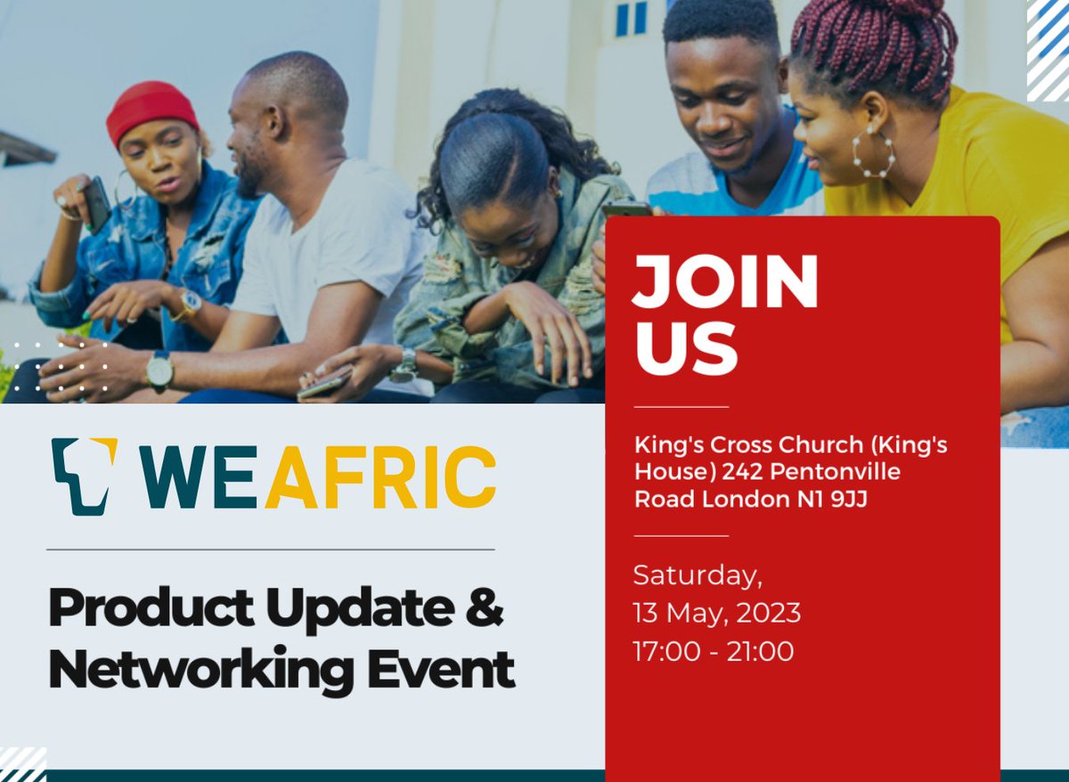 weafric's tweet photo. Join us for an exciting event on Saturday, May 13th, 2023, connecting Africans and Afro-Caribbeans to explore opportunities for growth and prosperity. Don't miss out on this unique experience! https://t.co/WyoArpIk2I
#WeAfric #CommunityStrongerTogether #AfricanDiaspora #AfroCarib https://t.co/yRYCEXr71p