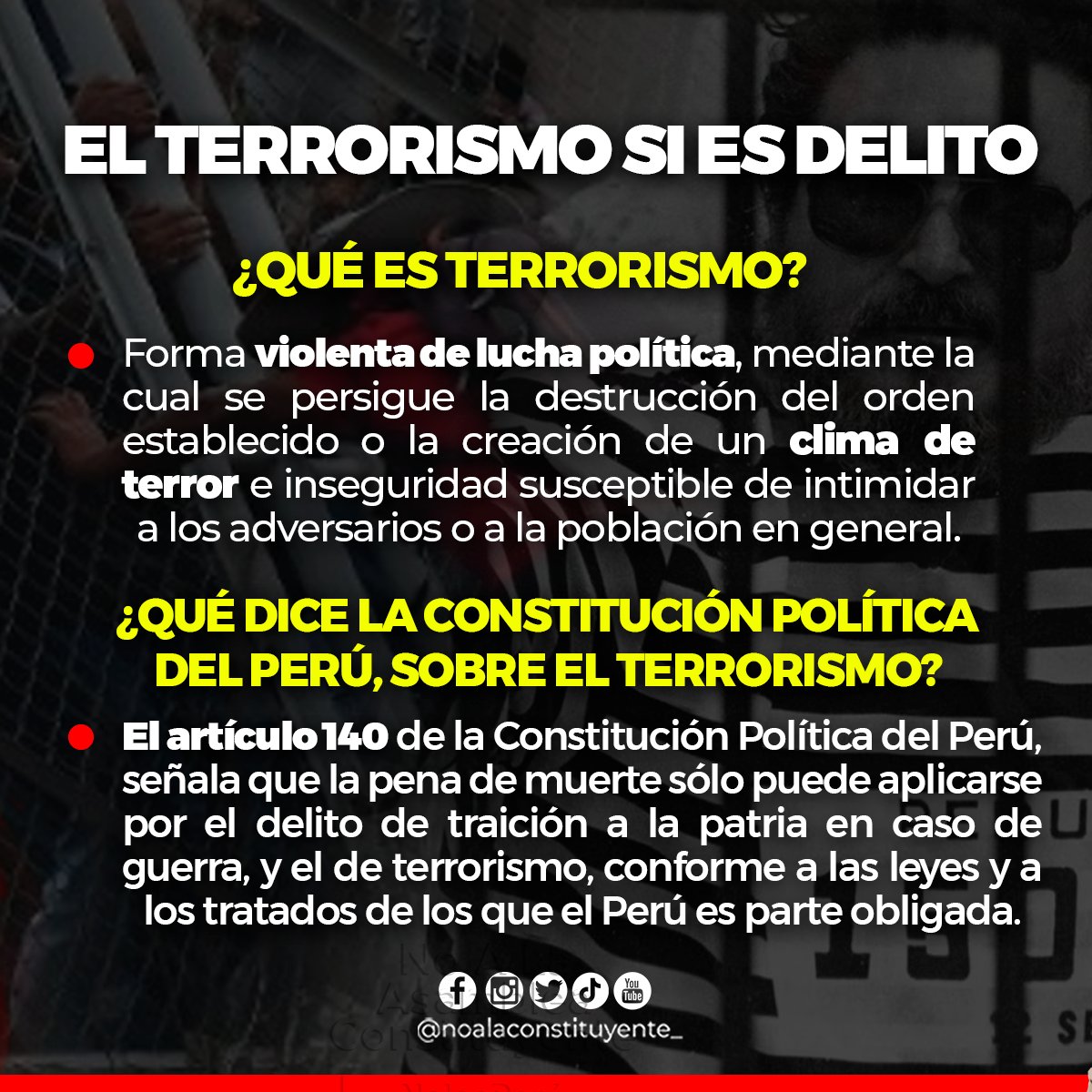 elcomentaristam's tweet photo. Basta de victimismo!
No hay excusa para el terrorismo!
las cosas como son!
#IzquierdaMiserable 
#TerrorismoNuncaMasPeru
#NoalaAsambleaConstituyente https://t.co/Vc7iLPZYwj