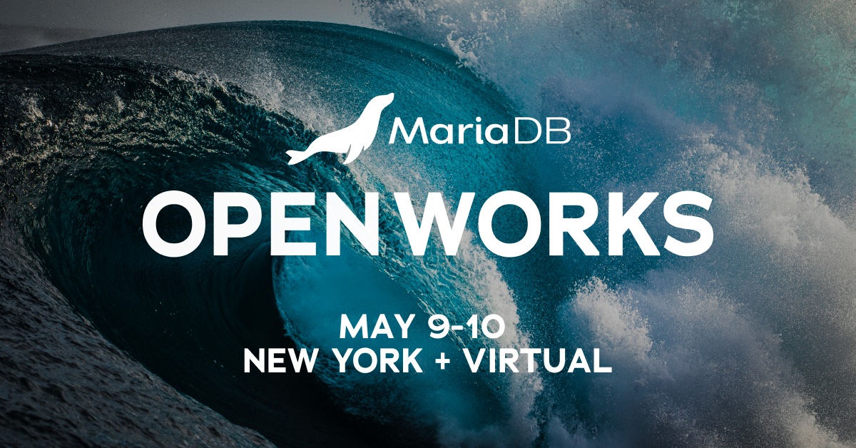 mariadb's tweet photo. Consider this your ✨ sign ✨ to attend #MariaDB #OpenWorks23 on May 9-10 in NYC! 

Need some more convincing?  

👀 Take a look at our agenda that’s filled with 40 breakout sessions and in-person workshops: https://t.co/CpfxhkSJtc

It doesn’t get better than this! https://t.co/GdtmV31mXy