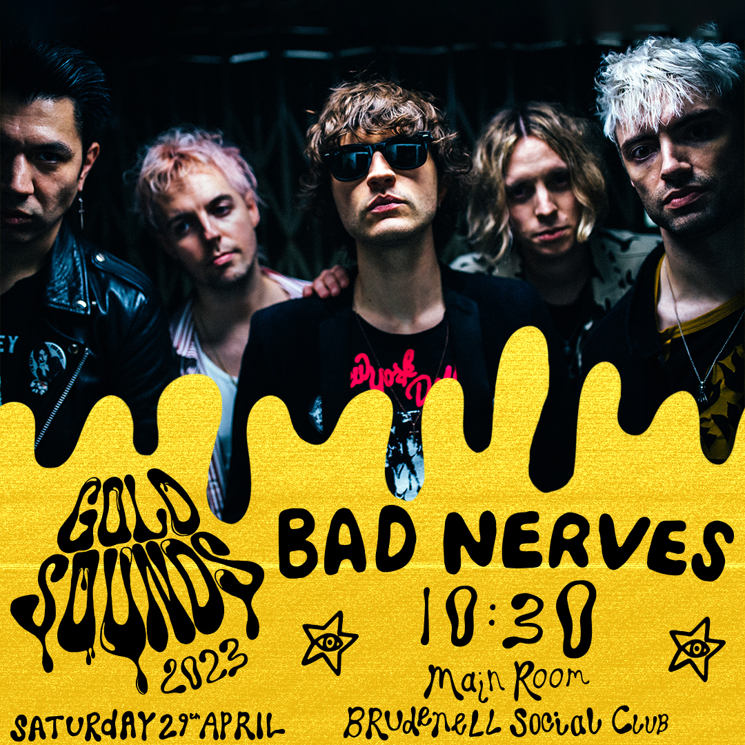 Gold Sounds (@goldsoundsfest) on Twitter photo With a sound that spans the Powerpop, RocknRoll and punk worlds, Essex outfit <a href="/BADBADNERVES/">BAD NERVES</a> are playing Gold Sounds next Saturday at <a href="/Nath_Brudenell/">Nath Brudenell</a>.
Tickets available now: bit.ly/GoldSounds23 With a sound that spans the Powerpop, RocknRoll and punk worlds, Essex outfit <a href="/BADBADNERVES/">BAD NERVES</a> are playing Gold Sounds next Saturday at <a href="/Nath_Brudenell/">Nath Brudenell</a>.
Tickets available now: bit.ly/GoldSounds23